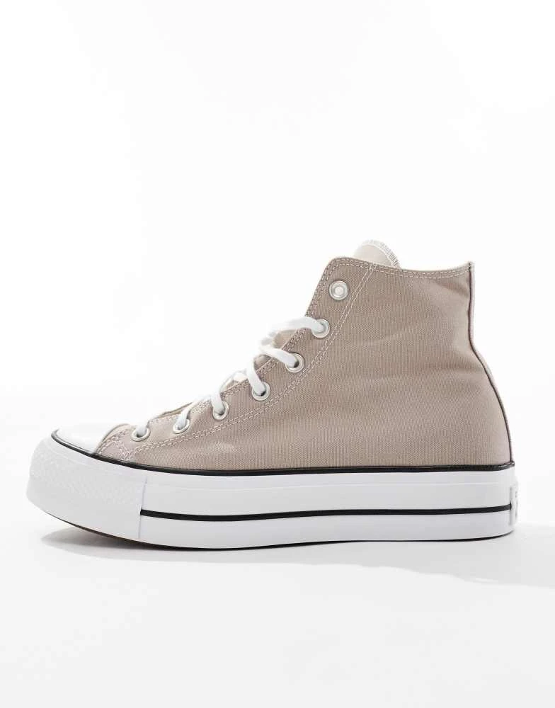 Converse Converse Chuck Taylor All Star Lift Hi trainers in stone 2