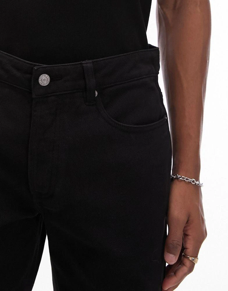 Topman Topman straight jeans in black 3