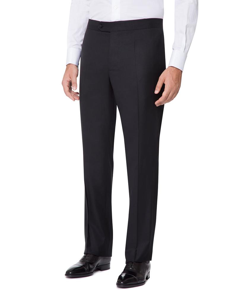 Stefano Ricci Men's Solid Wool Straight-Leg Trousers