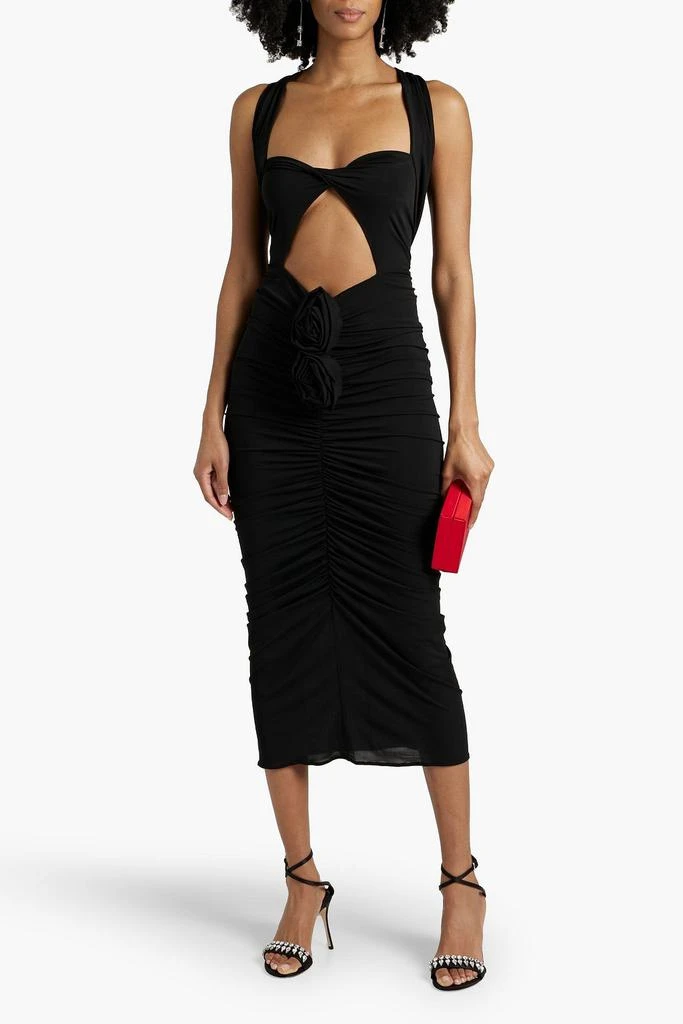 Shop Floral-appliqud cutout stretch-cupro jersey midi dress on Sale at  BeyondStyle  Get 85% Off Floral-appliqud cutout stretch-cupro jersey midi  dress with Limited-Time Flash Deals, Exclusive Discounts, and Special  Offers. Enjoy Unbeatable