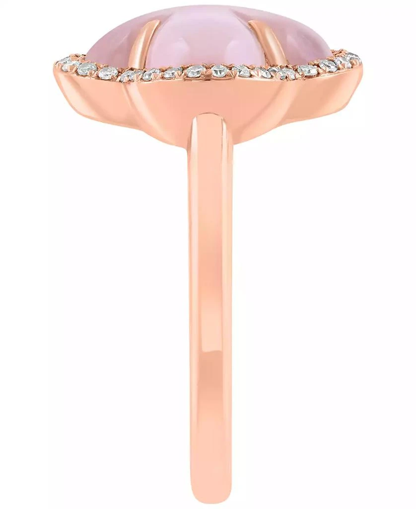 Effy Diamond (1/6 ct. t.w.) 
Pink Quartz (2-5/8 ct. t.w.) Ring in 14k Rose Gold 2