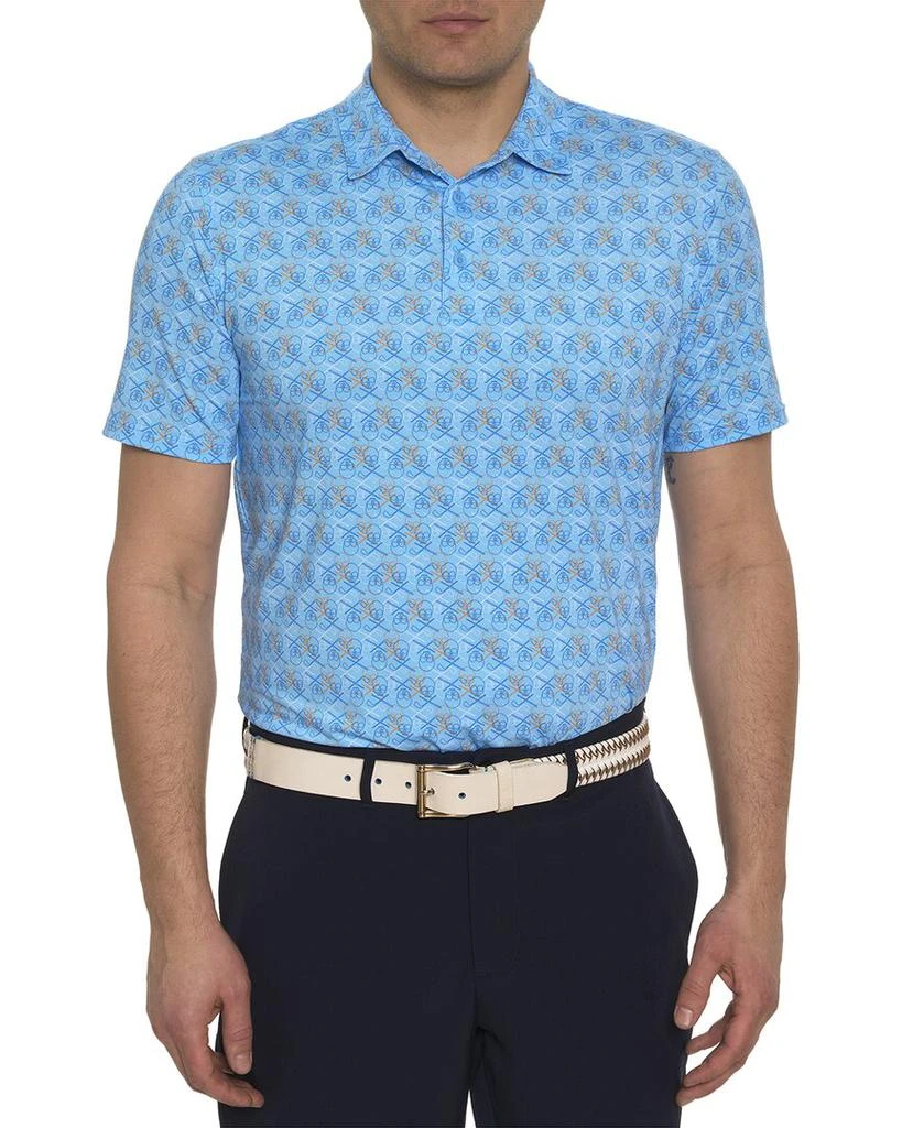 Robert Graham Iron Skull Knit Polo Shirt 1