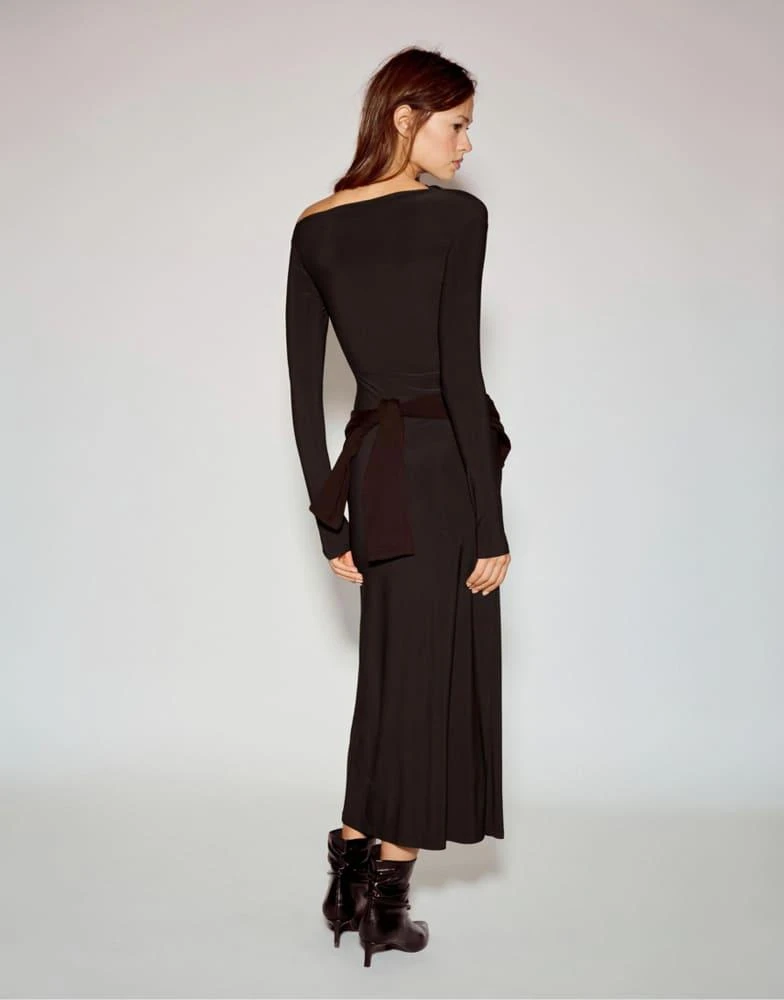 floral tie strap midi dress Fen Floral Tie-Strap Ruffle Midi Dress