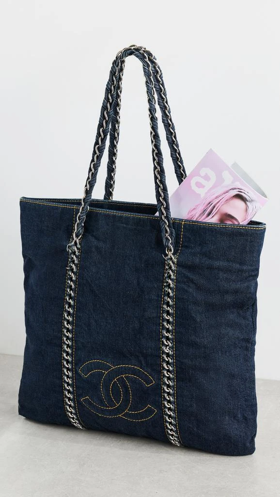 Shopbop Archive Chanel Denim Chain Tote 2