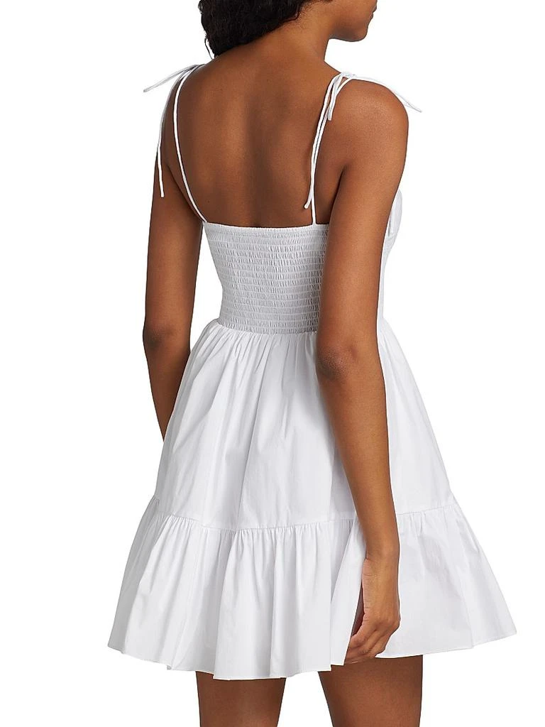 Staud Landry Smocked Bustier Minidress 5