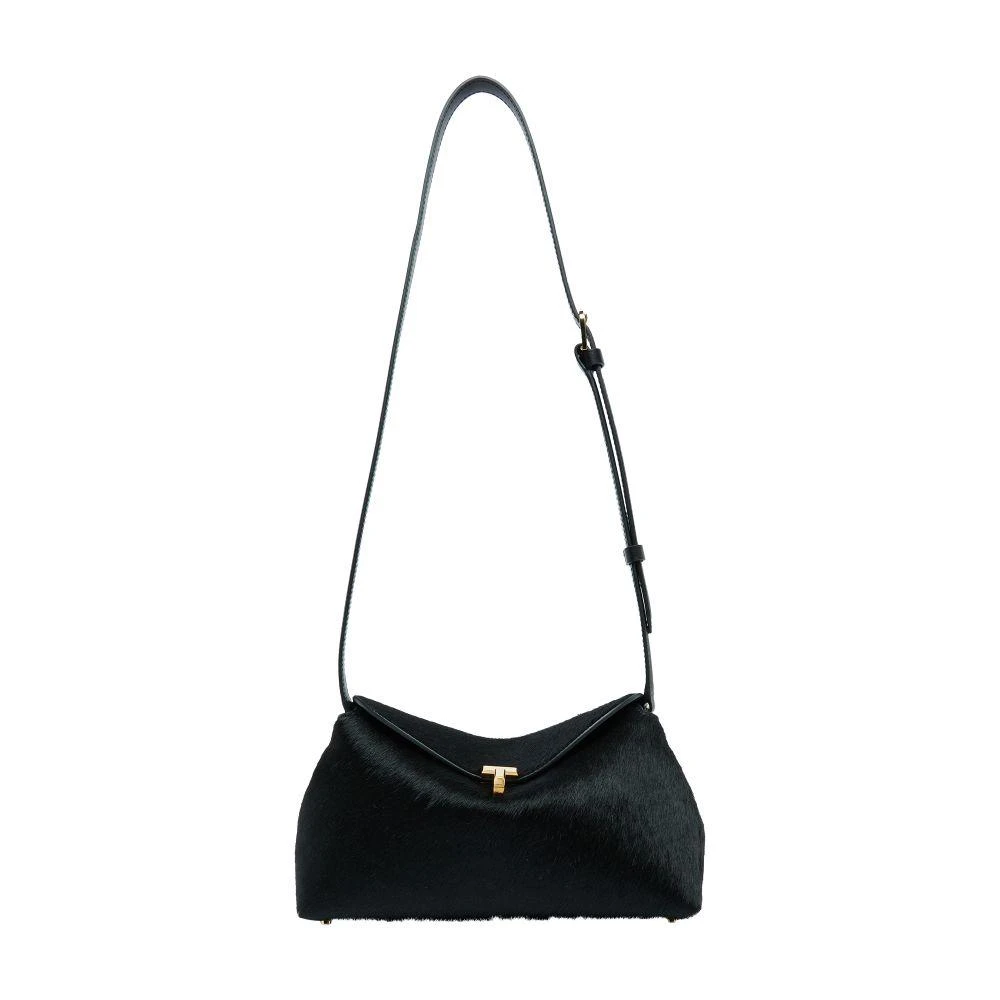 Totême T-Lock pony hair clutch 9