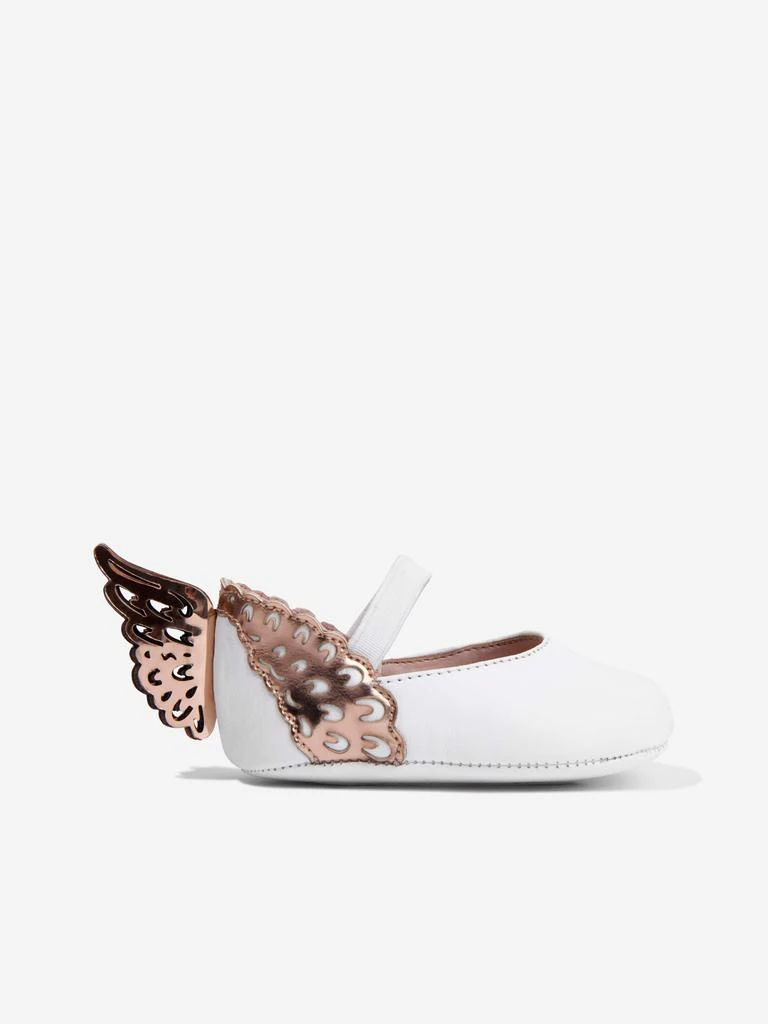 Sophia Webster Sophia Webster Baby Girls Leather Evangeline Shoes in White 1