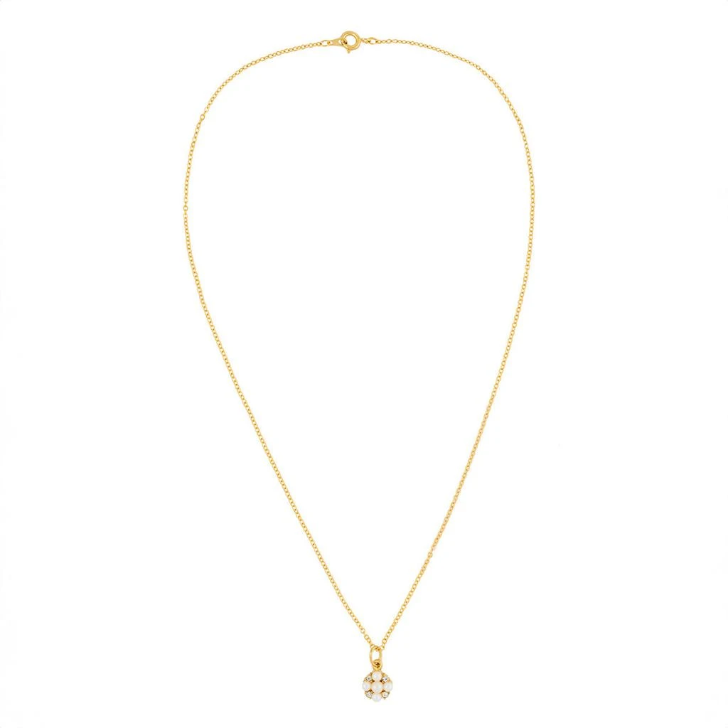 Susan Caplan Vintage 1980s gold plated faux pearl necklace 1