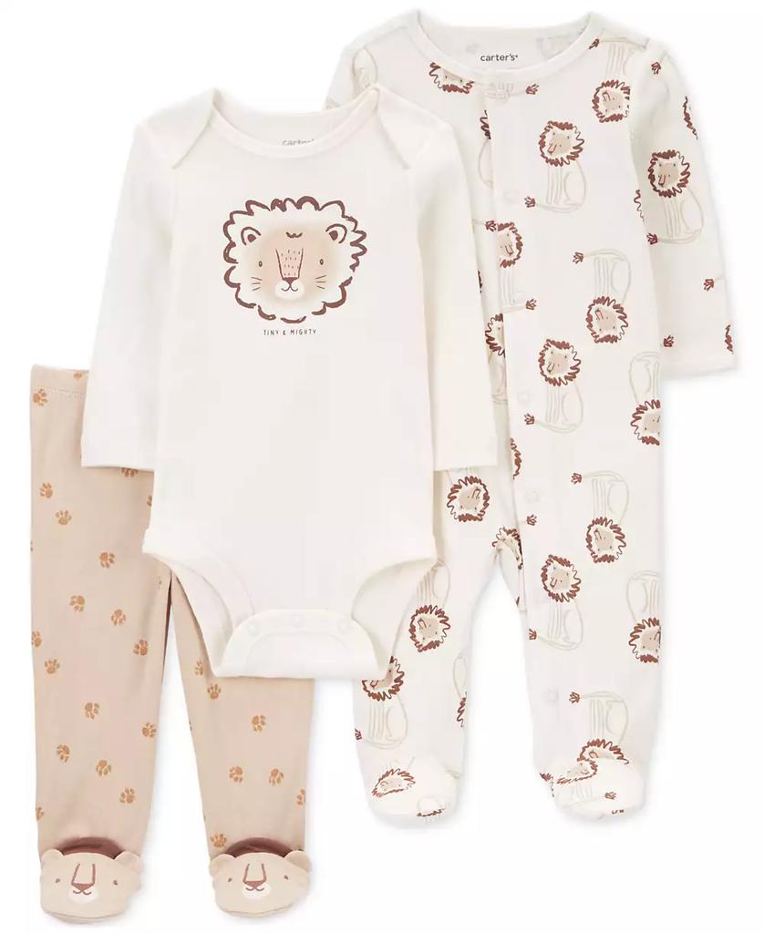 Carter's Baby Boys and Baby Girls 3-Piece Sleep and Play, Bodysuit, and Pants Set