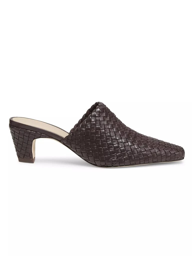 22élevé Braided Leather Block Heel Mules 1