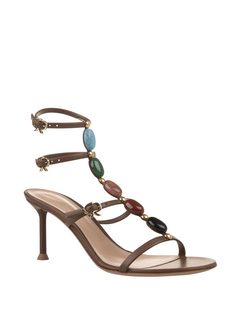 Gianvito Rossi Shanti 70 Sandal In Brown Sandals 2