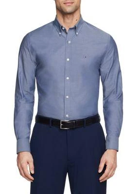 Tommy Hilfiger Hilfiger Men S Slim Fit Flex Stretch Dress Shirt 2