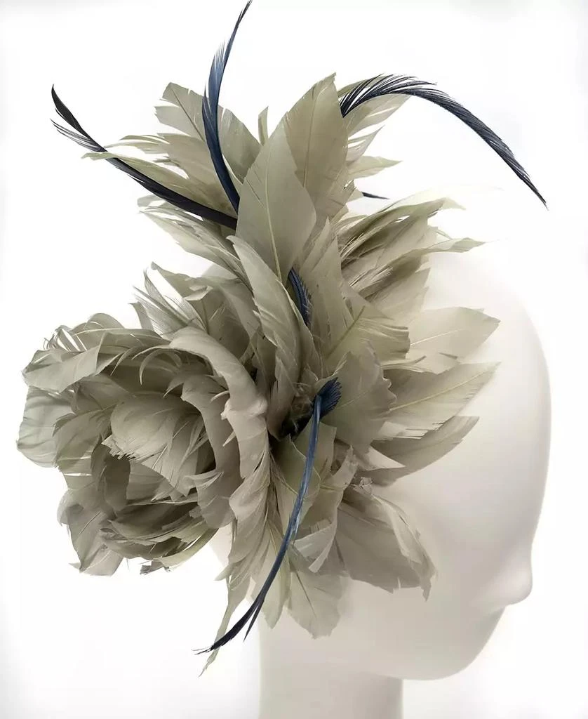 August Hat Company Sweet Floral Feather Fascinator 3