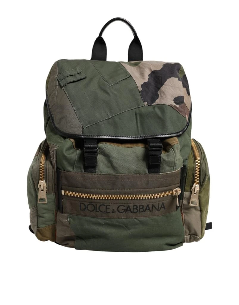Dolce 
Gabbana Military Patchwork Rucksack Backpack Men
s Bag