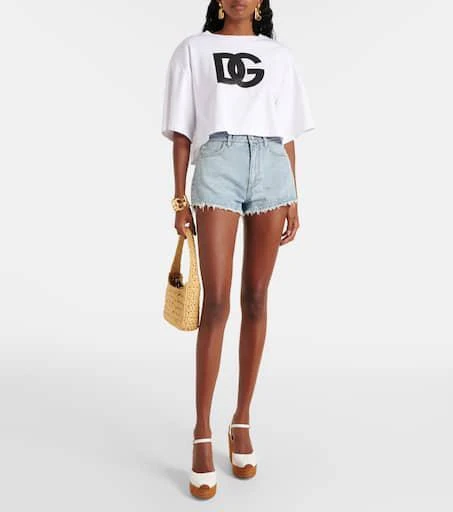 Dolce 
Gabbana High-rise denim shorts 2