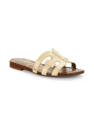 Sam Edelman Bay Croc-Embossed Leather Slides 2