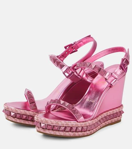 Christian Louboutin Pyraclou 110 leather espadrilles 5