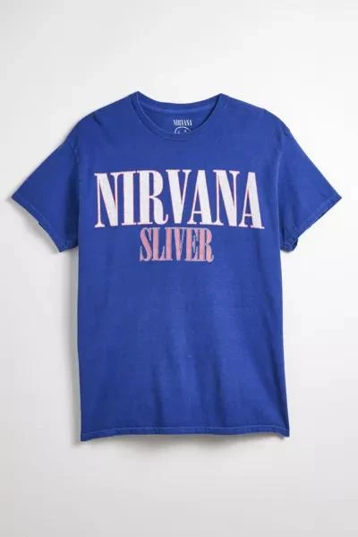Urban Outfitters Nirvana Sliver Washed Cotton Graphic Tee 1