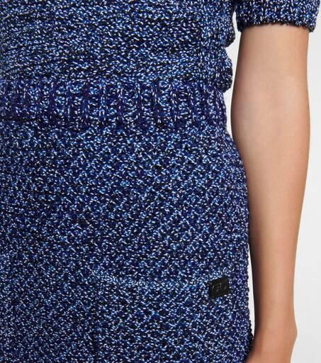 Salvatore Ferragamo Mouliné knit miniskirt 4