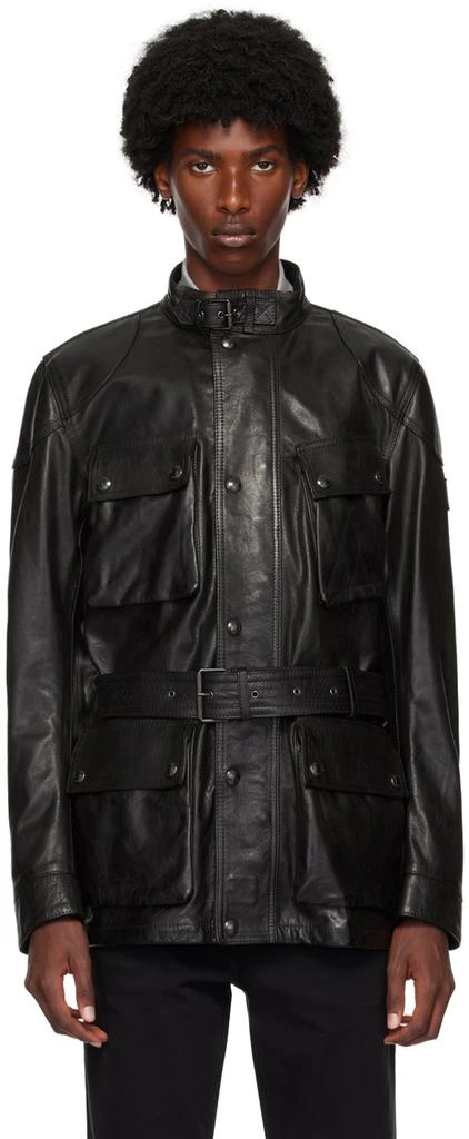 BELSTAFF Black Trialmaster Panther Leather Jacket 1