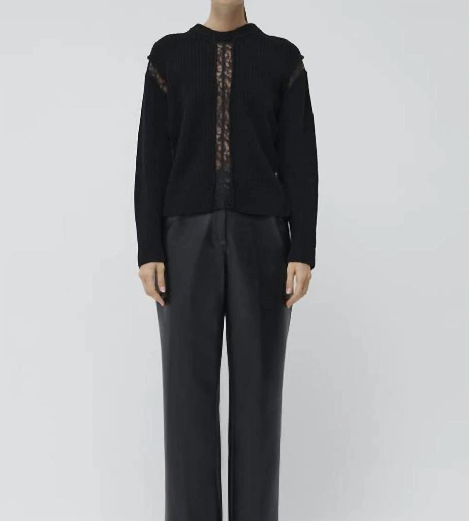 Jonathan Simkhai Ruba Sweater In Black 1