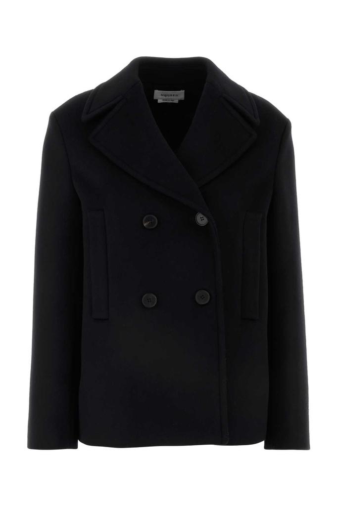 【送料&関税込】Alexander McQueen Felt Double-breasted Coat Alexander McQueen Wool-Cashmere Felt Coat - Coats - Free