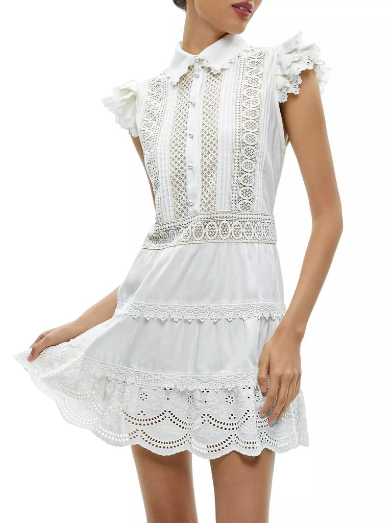 Alice + Olivia Meeko Cotton Mini Shirtdress 4