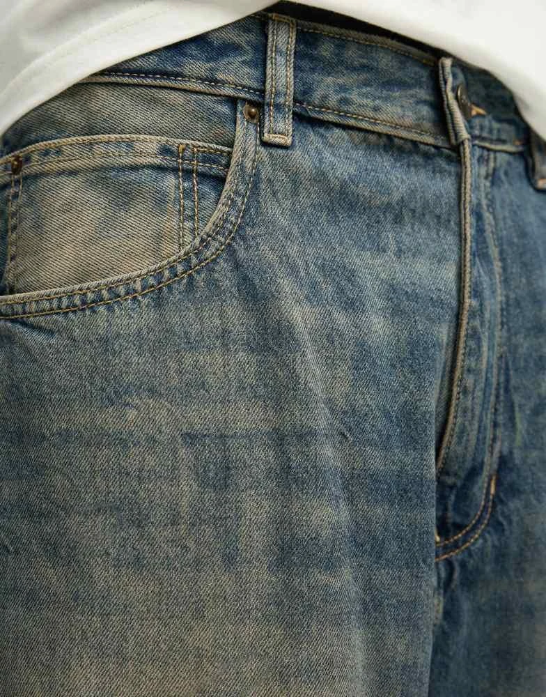 Pull&Bear Pull&Bear super baggy jeans in blue 2