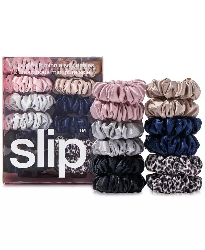 Slip 12-Pc. Pure Silk Minnie Scrunchies Classic Set 1