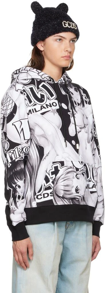 GCDS Black & White Hentai Hoodie 2
