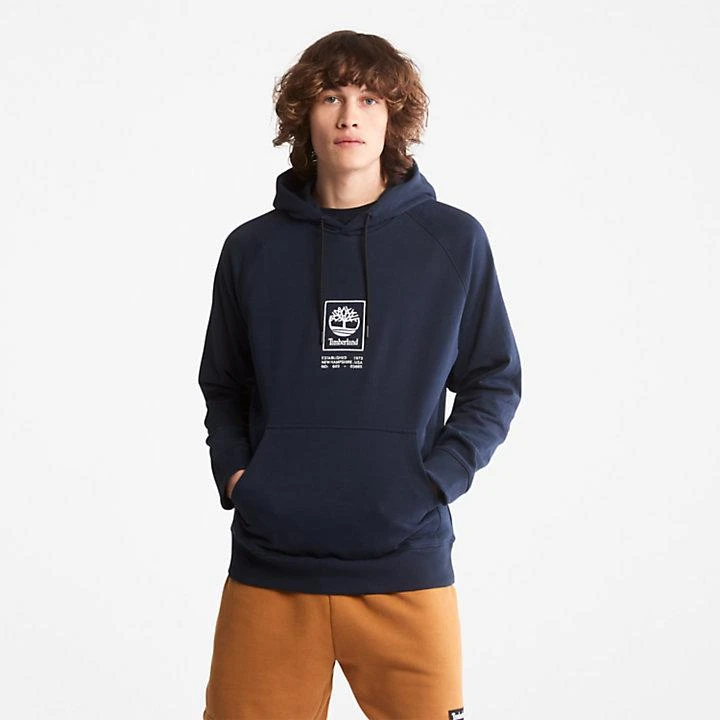 Timberland Heavyweight Logo Hoodie for All Gender in Navy 3