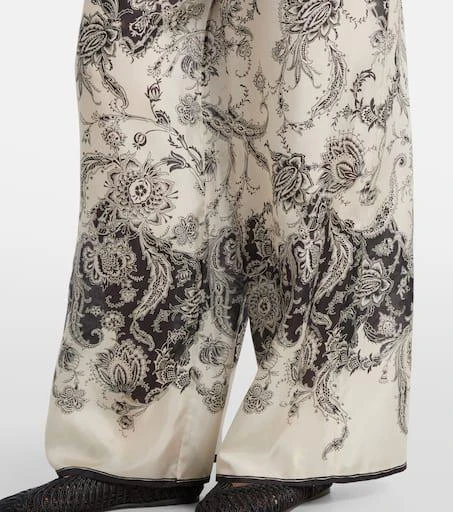 Zimmermann Rhiannon paisley silk wide-leg pants 5