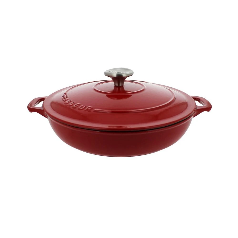 Chasseur French Enameled Cast Iron 1.8 Qt. Braiser with Lid 1