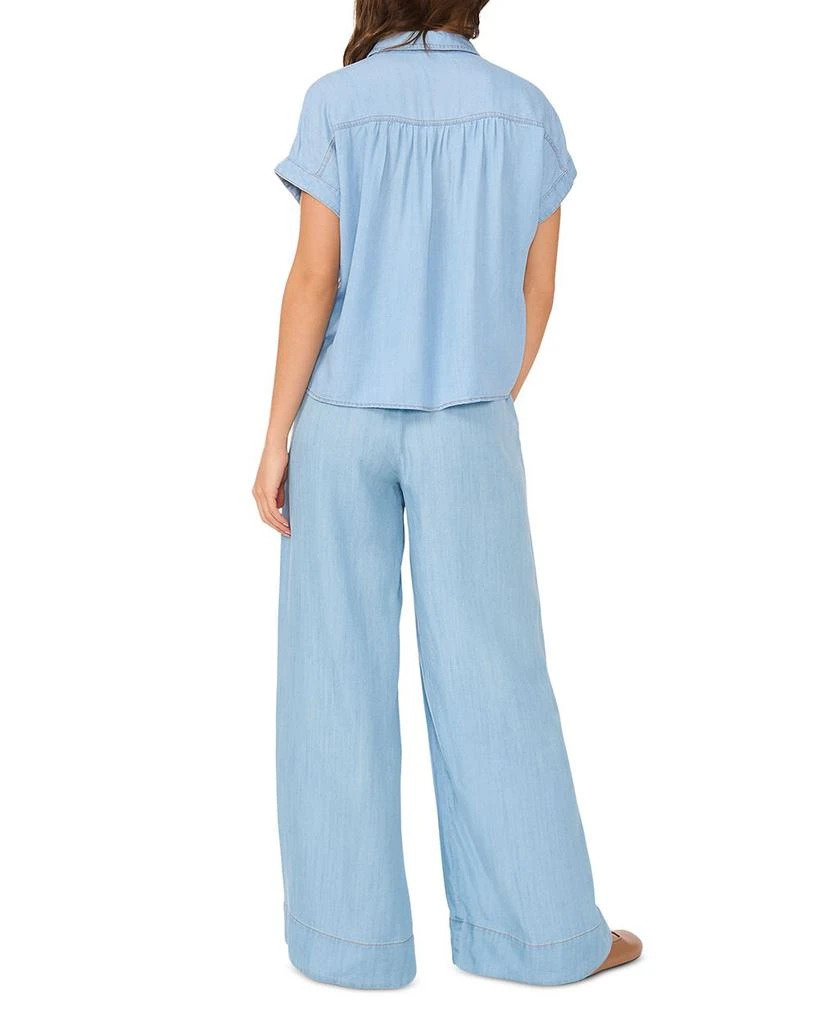 1. State Short Sleeve Collared Chambray Shirt 4