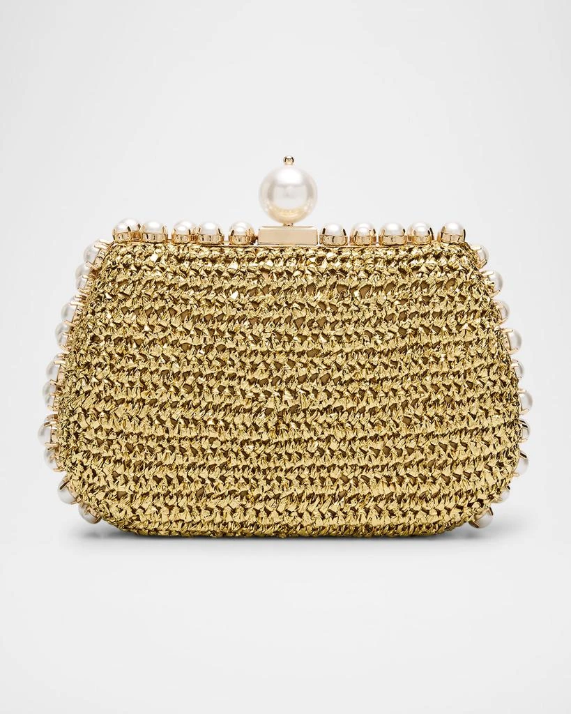 BTB Los Angeles Amelie Pearly Metallic Clutch Bag 1