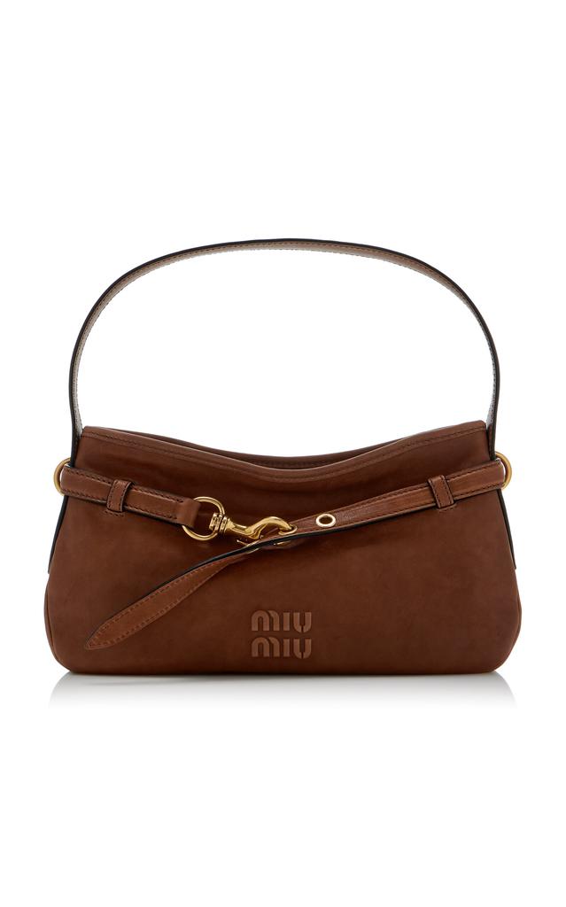 【Miu Miu 】Logo Embossed Top Handle Bag トートバッグ Miu Miu Embossed Logo Leather top-handle Bag | Black | FARFETCH