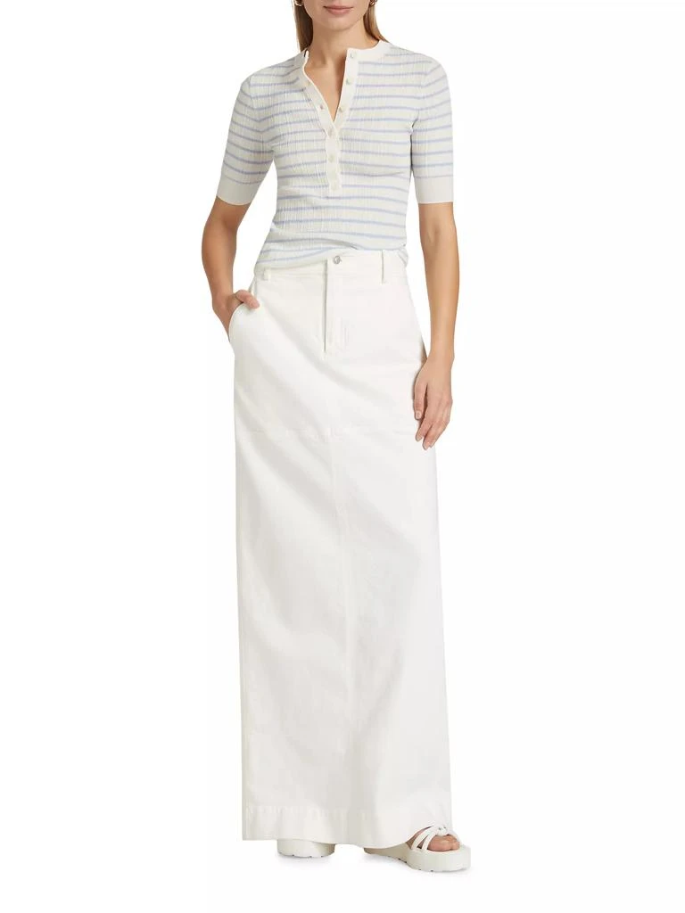 A.L.C. Fisher Ribbed Cotton-Blend Blouse 2