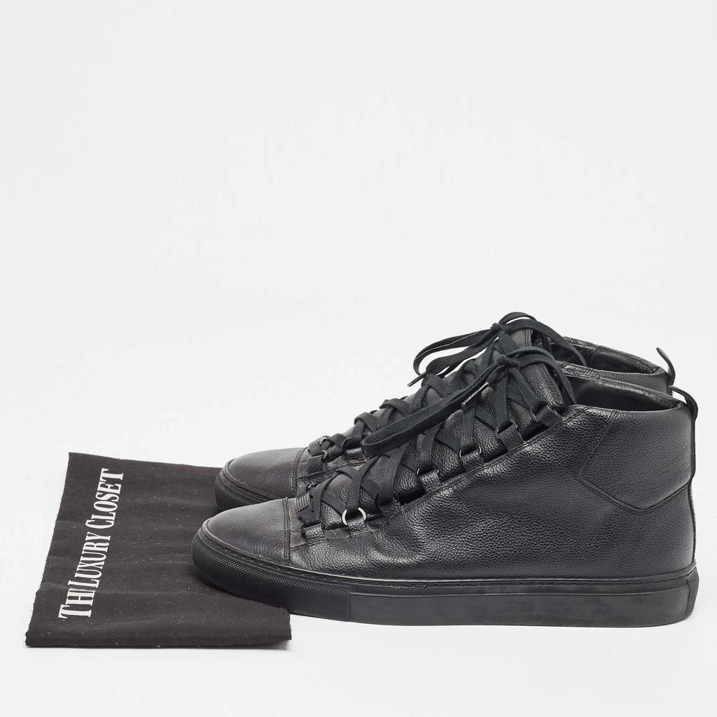 Balenciaga Balenciaga Black Leather Arena High Top Sneakers Size 43 9