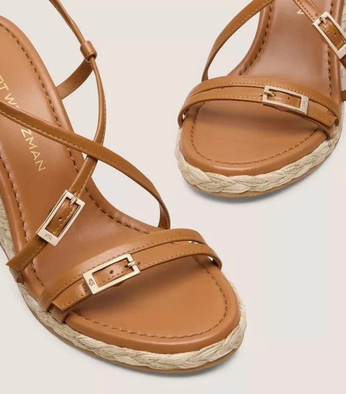 Stuart Weitzman GEORGIE ESPADRILLE WEDGE 9