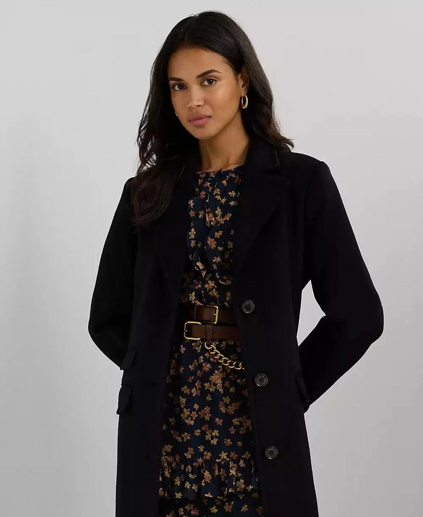 Ralph Lauren Women's Long Notched-Collar Coat 5