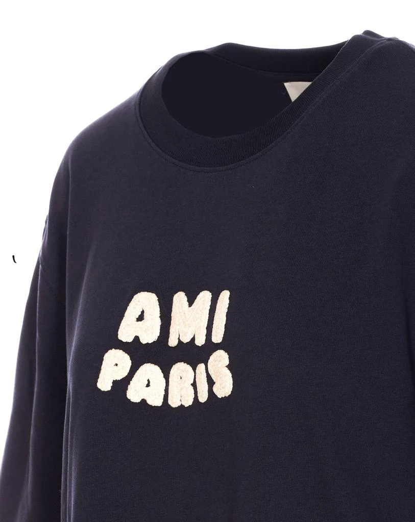 AMI AMI Paris Logo Patch Crewneck T-Shirt 3