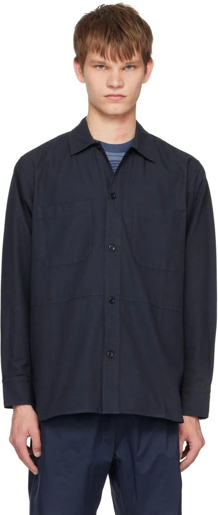 NORSE PROJECTS Navy Ulrik Shirt 1