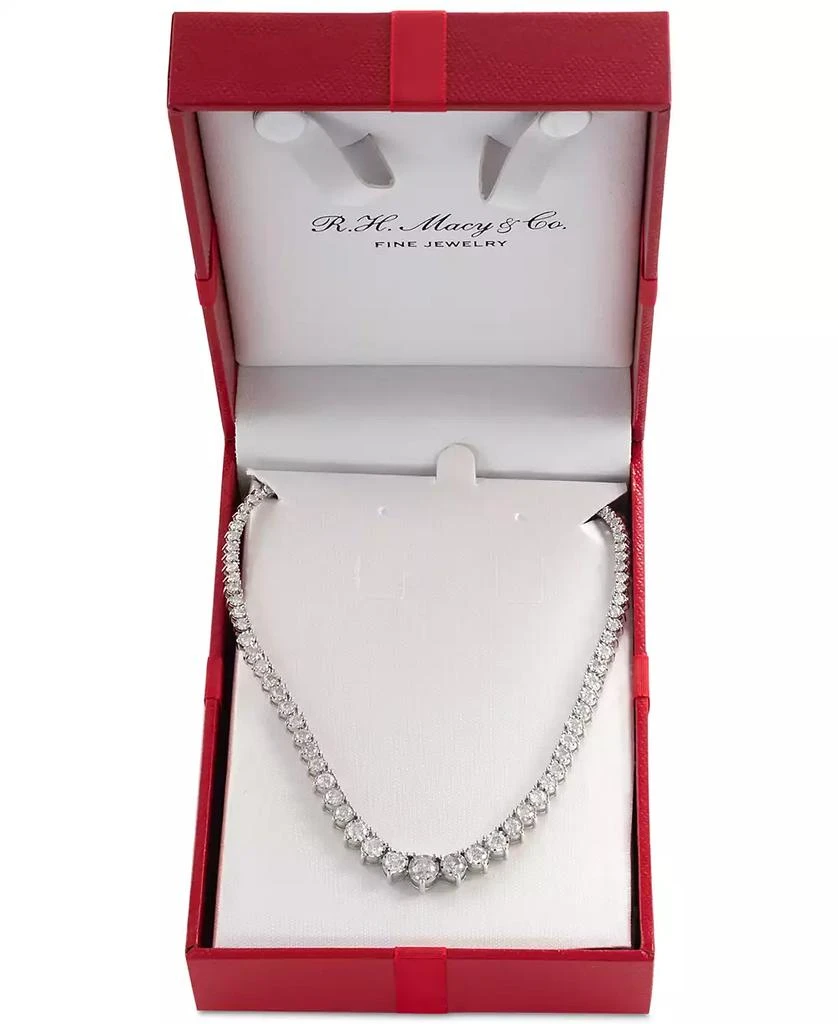 Macy's Diamond Graduated Tennis Necklace (5 ct. t.w.) in 14K White Gold or 14k Yellow Gold 3