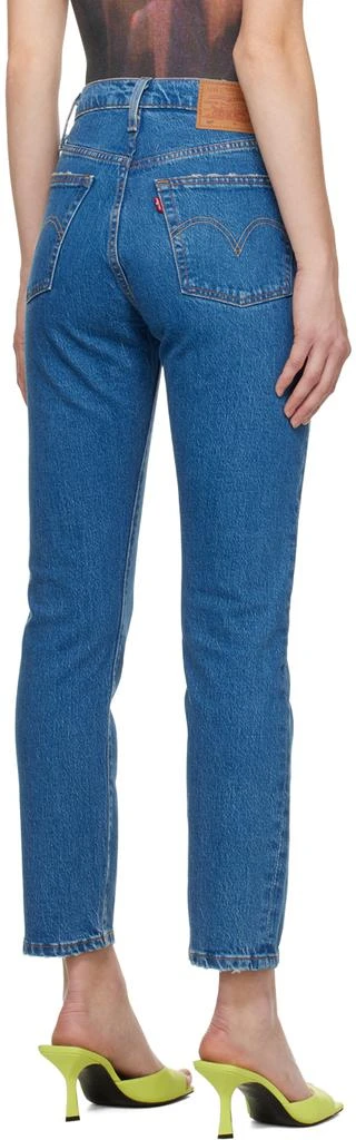 Levi's Blue 501 Original Cropped Jeans 3
