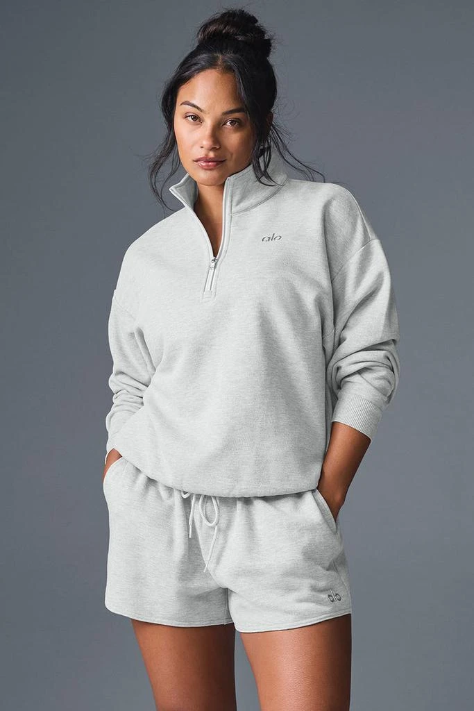 Alo Accolade 1/4 Zip Pullover - Athletic Heather Grey 9