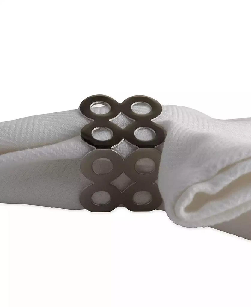 Design Imports Square Die Cut Napkin Ring Set of 6 4