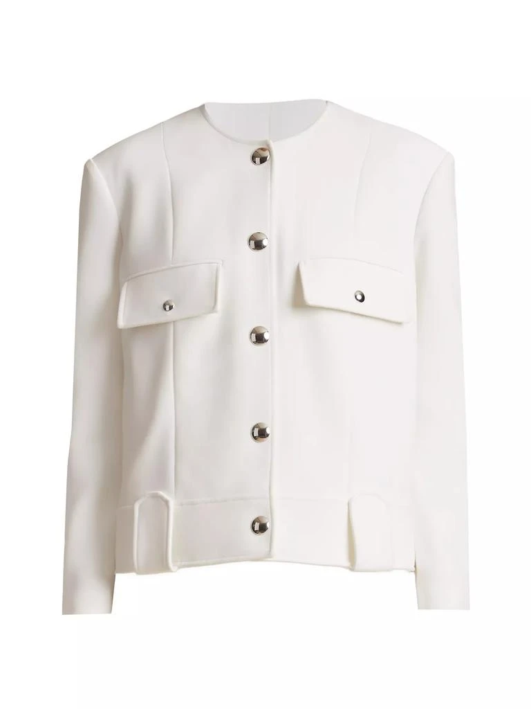Khaite Laybin Melton Wool-Blend Jacket 1