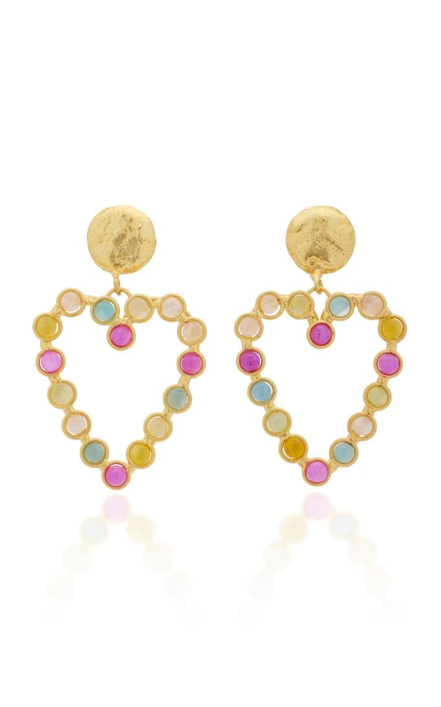 Sylvia Toledano Sylvia Toledano - Love 22K Gold-Plated Multi-Stone Earrings - Multi - OS - Moda Operandi - Gifts For Her 1