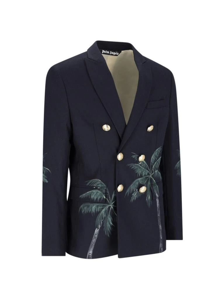 Palm Angels "Double-Breasted Blazer" – Blue 2