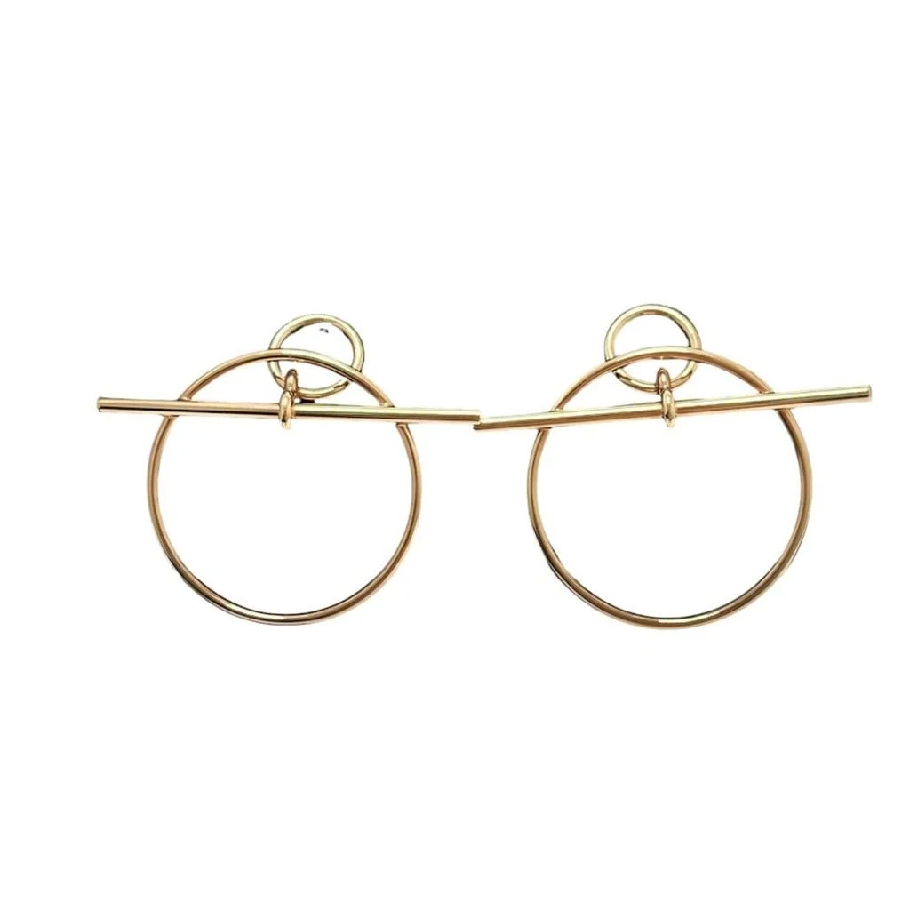 Hermes gold pink gold pink gold (18K) Stud Earrings (Pre-Owned)